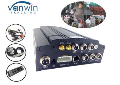 China Vehicle Wifi G - Sensor 3g Mobile Dvr For Buses , 4 Channel Car Dvr Wide Angle Camera for sale