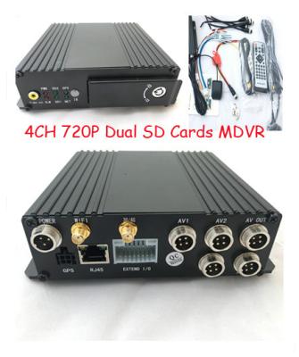 China 4 Channels GPS dual sd card 3G sim card Car Mobile DVR  for vehicles for sale