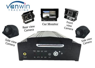 China 4CH GPS HDD 12V Mobile DVR system for Vehicle with 4 car Cameras for sale