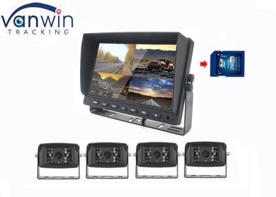 China 7 pulgadas 4ch pantalla de coche y cámara de vista trasera LCD Display Recorder para camión RV en venta