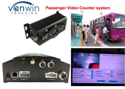 China 4CH People video counter HD Mobile DVR / HDD bus management car dvr system for sale