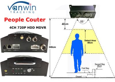 China Over 98% Accuracy Unique 3G GPRS People Counter MDVR for Bus Passenger Counting for sale