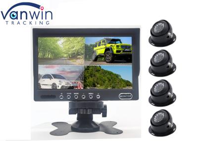 China Car Monitor 7 Inch 4ch / 4 Split Rear View Camera LCD Display For Truck RV for sale