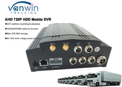 中国 スクール バス/タクシー/トラックのためのLCDスクリーンが付いているHDD 4chの雑種MDVR 3G 4G GPS WIFIのフリー ソフトCMS 販売のため