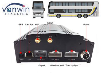 Κίνα όργανο καταγραφής ασφάλειας αυτοκινήτων 8 καναλιών dvr ενσωματωμένο σύστημα 3G/4G/WIFI/γ-αισθητήρων DVR για το λεωφορείο προς πώληση