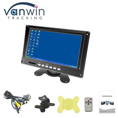 China 7inch TFT Monitor Screen LCD Color Car Monitor With VGA, AV Input For MDVR Te koop