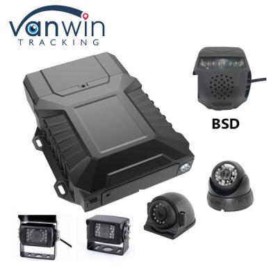 China 4CH 1080P Mobile DVR SD Card Hard Disk ADAS DSM BSD Face Recognition Fatigue Detect MDVR For Truck Bus for sale