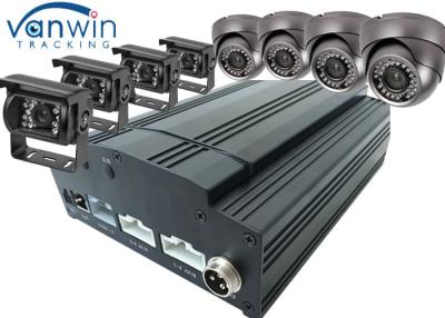 China Fuel Tank Monitoring 3G / 4G GPS Wifi 8ch Mobile DVR CCTV , HDD SSD MDVR With Cameras for sale
