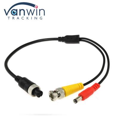 China M12 4P Female To Male BNC And DC Extension Cable Aviation Plug For Car DVR System for sale