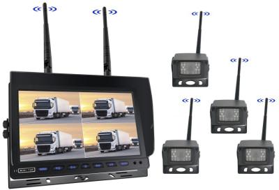 China 10 pulgadas Quad Split 4ch AHD inalámbrico 1080P Kit de monitoreo de cámara trasera para automóviles en venta
