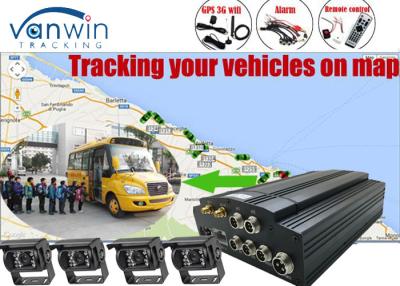 China Cámara móvil de GPS del equipo del CCTV DVR de HDD Black Box con el monitor 7inch para el camión en venta