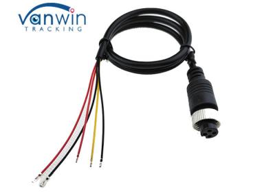 China Car Video Extension Cable 4 Pin female Aviation with 5 or 6 wires Adapter for Truck, Trailer for sale