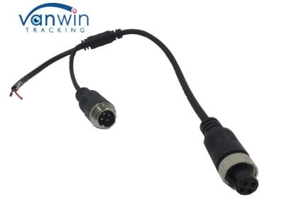 China Car camera audio adapter, 4 Pin Female to male connector wire for camera&external pick-up/micphone for sale