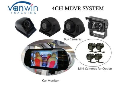China Compact 4 Channel 3G Mobile DVR With Built-In GPS Mirror Recording In SD Card for Vehicles for sale