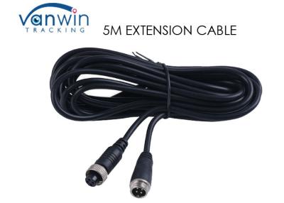 China DVR Accessories Aviation Extension Cables 5M Male To Female 4-Pin Backup Camera Cable for sale