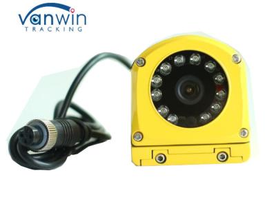 China Yellow Metal Waterproof CCTV Surveillance Camera CCD 700TVL Side View For Bus / Truck for sale