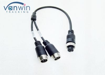 China Aviation Adapter Cable dual 4 Pin Male To 6 Pin Female Connector For 2 Cameras for sale