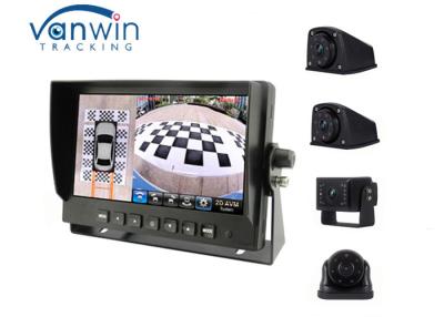 China IPS HD Car Tft Lcd Monitor 7 Inches 360° Around Bird View Cameras System 12~24V for sale