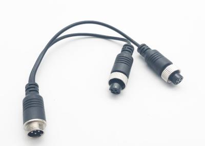 China Los accesorios del alambre de cobre M12 DVR se doblan hembra de 4 Pin al conector macho/al adaptador en venta