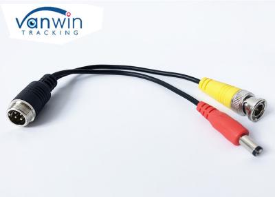 China Longitud del cable los 23cm de DC del varón de MDVR 4 Pin Male To BNC para la cámara del coche en venta