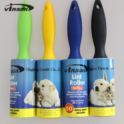China Sticky Vertical  Washable Disposable Plastic Lint Roller for sale