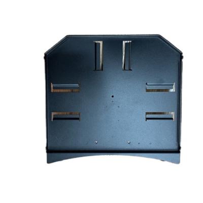 China Copper SS Sheet Metal Fabrication Custom Black Powder Coated Rack Drummy Cover Mounting Bracket for sale