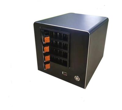 China Enclosure Nas Storage Server Chassis Household 4 Bay Computer Case Aluminum Alloy Panel for sale