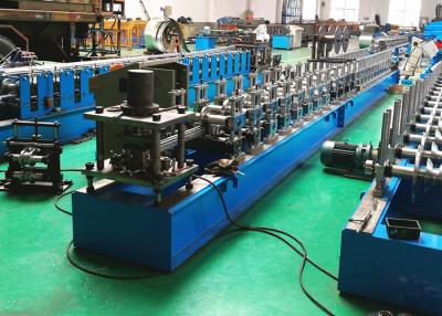 China Roller Shutter Door Guide Track Roll Forming Machine With Low Cutting Burr for sale