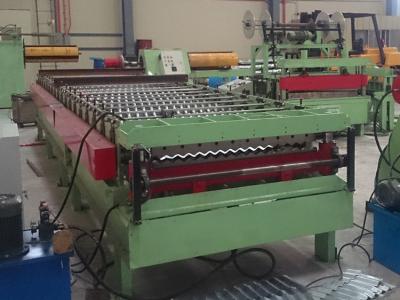China PLC Controlled Metal Roof Roll Forming Machine , Corrugated Sheet Roll Forming Machine for sale