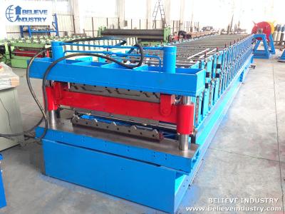 China 2 Layer Roofing Sheet Roll Forming Machine With Wall Panel Type Side Structure for sale