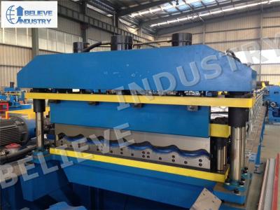 China 7.5KW Metal Roof Roll Forming Machine , Carbon / Galvanized Steel Cold Roll Former for sale