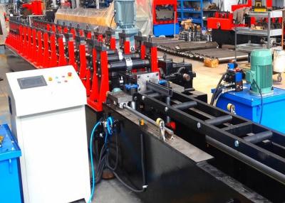 China Metal Strut Channel Roll Forming Machine , Gear Box Driven Frame Roll Former for sale