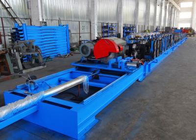 China Self Seamed Step Rack Roll Forming Machine With Flying Saw Cutoff for sale