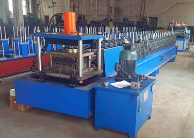 China Metal Rack Roll Forming Machine , Automatic Width Adjust Shelf Panel Roll Former for sale