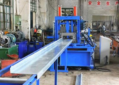 China Interchangeable C Z Purlin Roll Forming Machine With Infinitely Adjustable Cutting Dies for sale