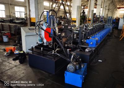 China Pallet Rack Step Beam Roll Forming Machine With Gear Box Transmission for sale
