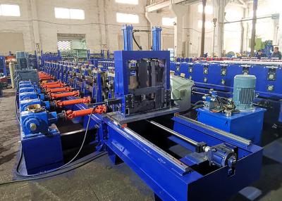 China Automatic Adjustment CZ Purlin Changeover Roll Forming Machine With Gear Box Driven System for sale