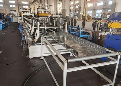 China Customized Roll Forming Machine for Hot-dip Galvanised / Powder Coated Steel Perforated Cable Trays for sale