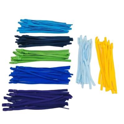 China Wholesale colorful flat 5mm width adjustable elastic band ear loop with buckle for medical facemask elastic strap for face masks for sale