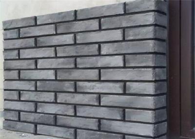 China 3D408 Acid Resistance Gray Clay Thin Veneer Brick For Decorative Wall for sale
