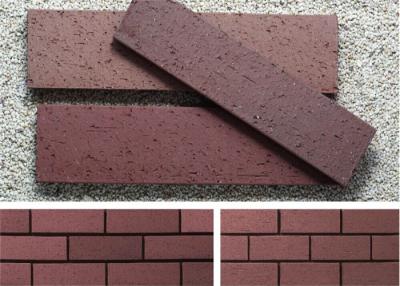 China Red Artificial Brick Siding , Brick Facade Exterior High Strength for sale