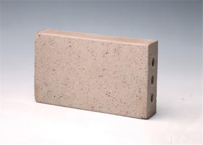 China Rough Face Light Gray Clay Baking Brick , Grouting Brick Pavers Vacummed Extrusion for sale