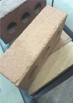 China High Strength Sandblast Surface Perforated Clay Bricks For Outside Wall for sale
