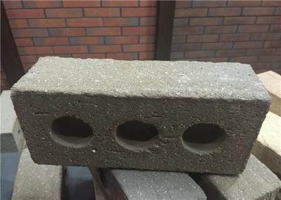 China Turned Color Perforated Clay Bricks , Brick Veneer Exterior Siding Low Water Absorption for sale
