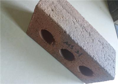China High Strength Perforated Clay Bricks Rough Surface 210x100x65mm for sale
