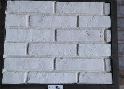 China White Faux Exterior Brick Decoration Thickness 10-15mm Solid Surface for sale