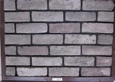 China Tijolo exterior do falso artificial cinzento para a resistência de Frost da decoração da parede à venda