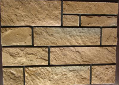 China Rectangle Exterior Faux Stone , Stone Siding Panels For Homes for sale