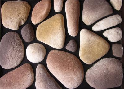 China Aritificial culture cobble stone for wall decoration, with size and color customized for sale