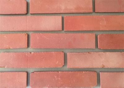 China 3D51-3 Clay Thin Veneer Brick Turned Color Veneer Brick With Smooth Surface Edge Damages Style for sale